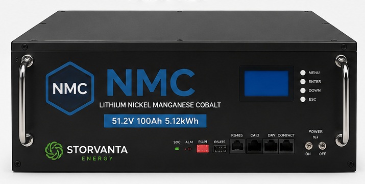 NMC lithium-ion battery front view